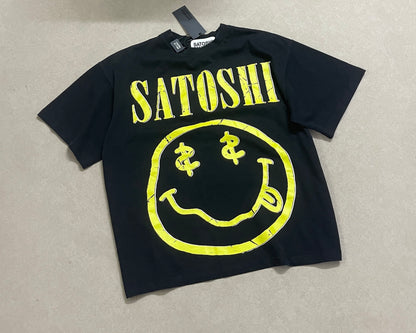 Satoshi Nirvana Smiley Tee