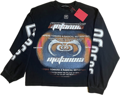 Divinity Paper Garden Long-Sleeve Tee - Faded Black