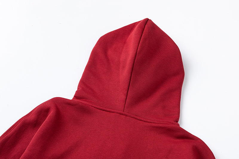 Red Trapstar zip hoodie and joggers tracksuit set with embroidered chest logo - view 11