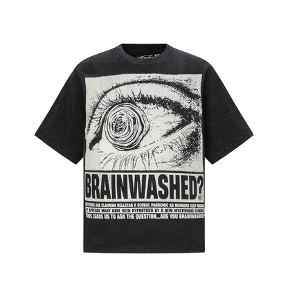 Graphic Print Tee Hellstar Oversized Streetwear Casual Summer Cotton T-Shirt | Dust Flame