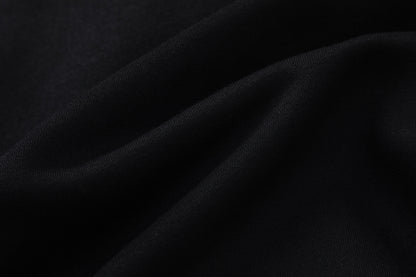 Unisex Hooded Sweatshirt and Jogger Pants Set, Black Graphic Loungewear
