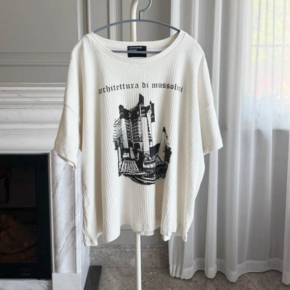 Enfants Riches Déprimés Architettura Di Mussolini Rib T-Shirt