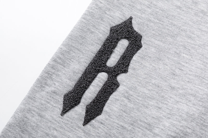 Trapstar black hoodie and joggers tracksuit set with red graphic lettering - view 11