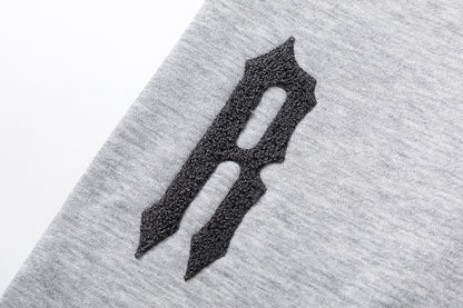Trapstar Black and Red Graphic Hoodie and Joggers Tracksuit Set, Two Piece Streetwear Outfit