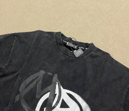 A BATHING APE® x mastermind JAPAN Garment Dye Circle Tee