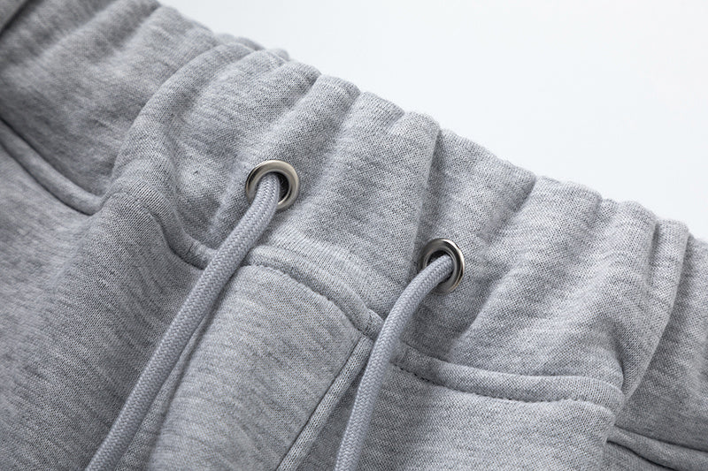 Blue, gray, and white chevron hoodie with matching joggers tracksuit set - view 11