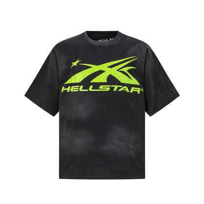 Graphic Print Tee Hellstar Oversized Streetwear Casual Summer Cotton T-Shirt | Dark Orbit