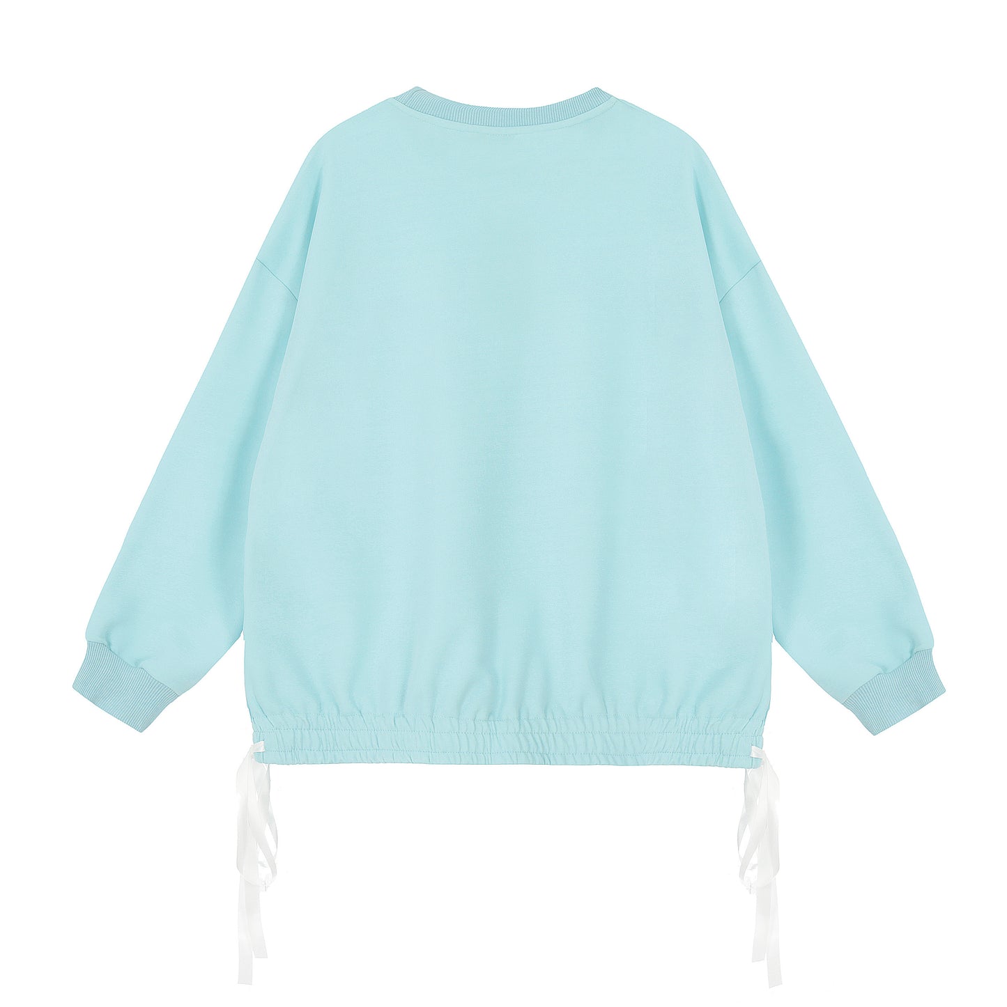 Pink butterfly ribbon sweatshirt front
