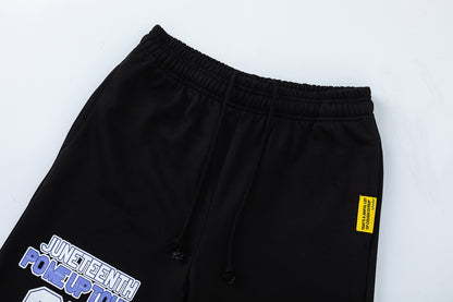 Elastic Waist Active Shorts Solid Black Slim Fit Casual Streetwear Summer Lightweight Shorts | Void Short