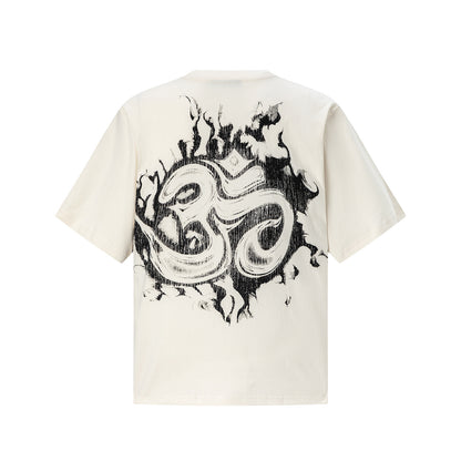 Graphic Print Tee Hellstar Oversized Streetwear Casual Summer Cotton T-Shirt | Nova Burn