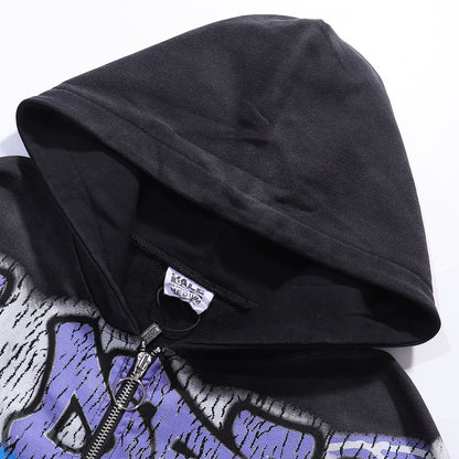 Vale Forever Raven Zip Up Hoodie 'Black'