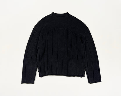 Knitted Varsity Jersey - Vintage Grey