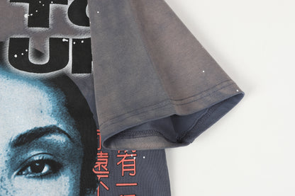 Thrashed Valley Tour Sade Tee (Grey)
