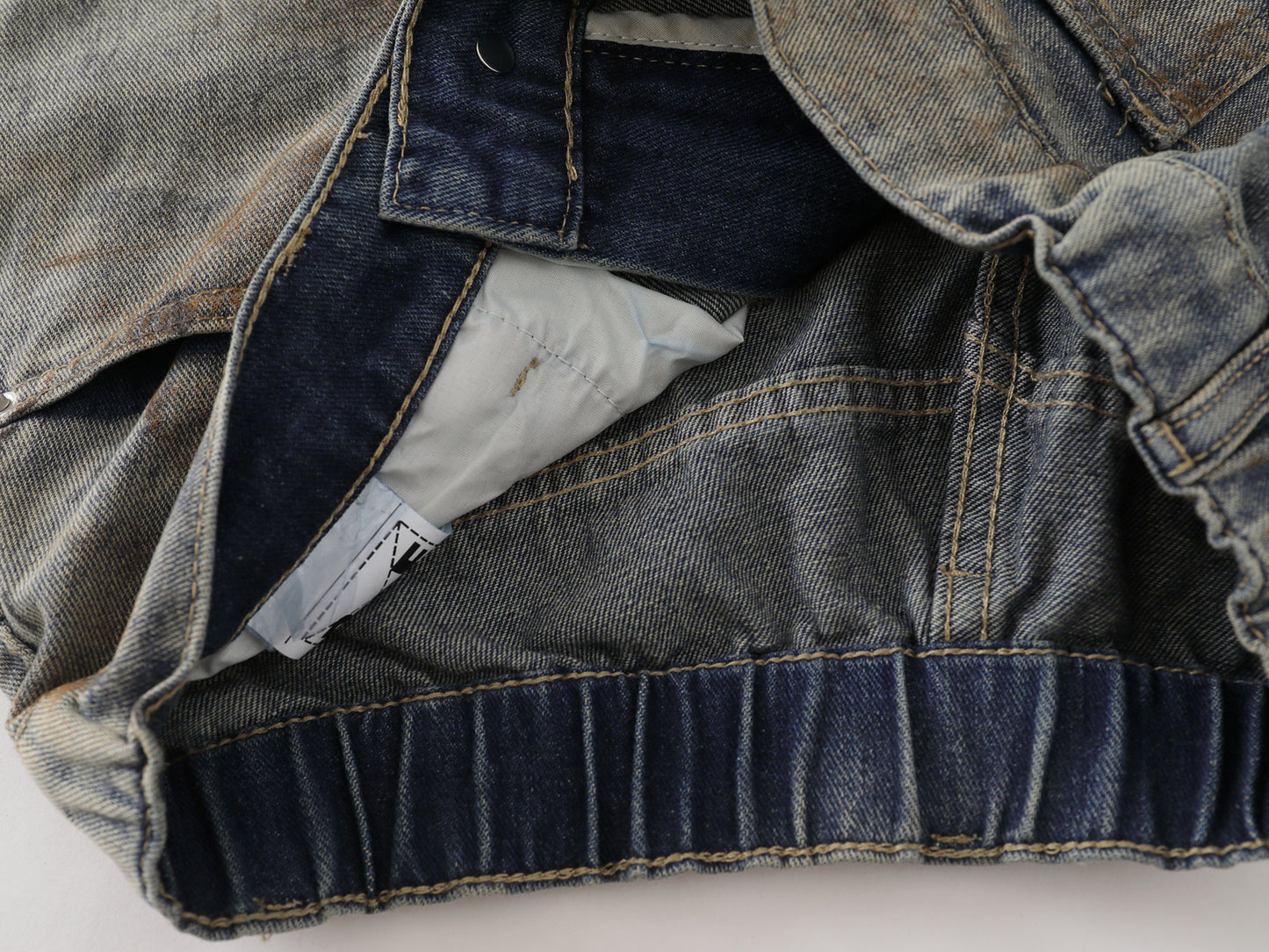 Mud Dye Earth Tone Wide Leg Denim Shorts High Waist Washed Vintage Streetwear Summer Casual Jean Shorts | Dust Storm