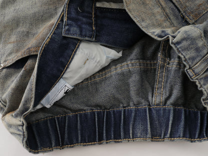 Mud Dye Earth Tone Wide Leg Denim Shorts High Waist Washed Vintage Streetwear Summer Casual Jean Shorts | Dust Storm