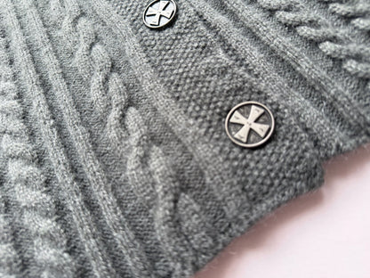 Collared Cropped Cardigan