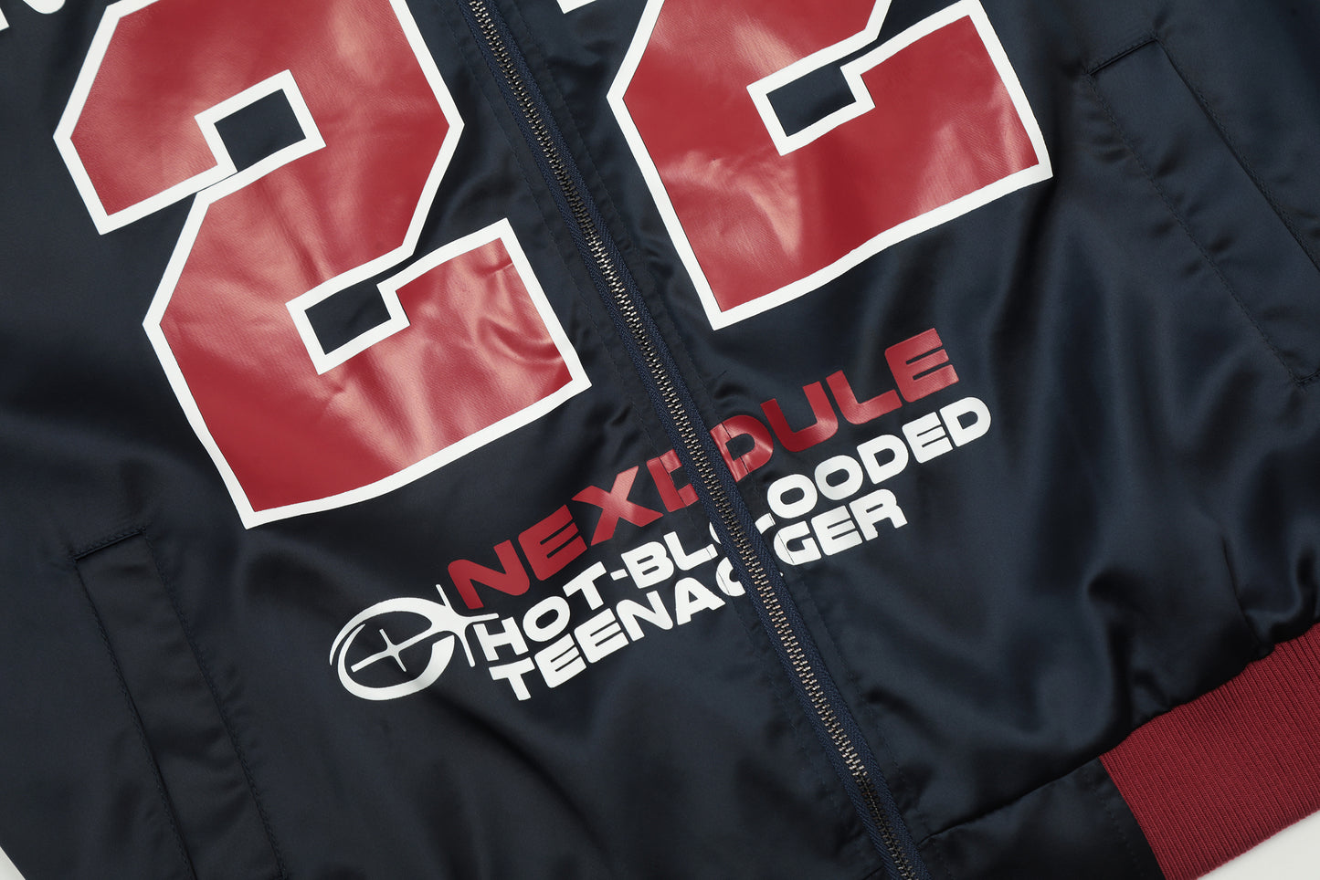 Maxdepy 22 Racing Bomber Jacket Oversized Star Patch Varsity Streetwear Y2K Moto Graphic Zip Up Jacket | Moto 22