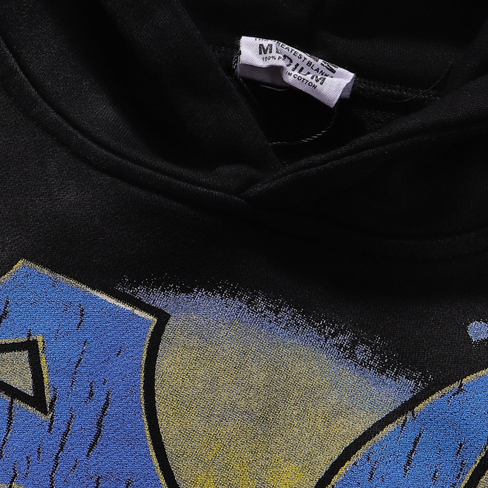编号VA205,美潮Vale Valley Forever Scarecrow Pullover Hoodie稻草人印花泥印洗水做旧毛圈连帽衫卫衣男女18 - 11