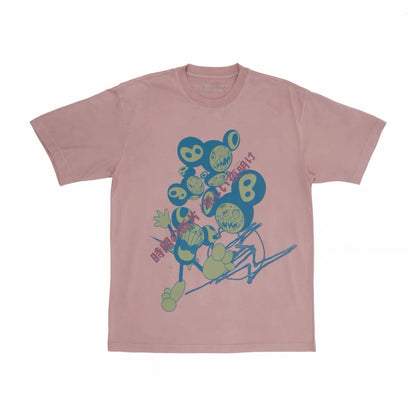 Travis Scott Cactus Jack x Fragment x Takashi Murakami The Dawn Tee / Pink