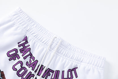 Graphic Print Short Sleeve Tee Oversized Casual Streetwear Summer Cotton T-Shirt | Grape Drip