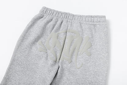 Graphic Print Sweatshirt Two-Piece Set Casual Loose Pullover Top Jogger Pants Matching Outfit Streetwear Co-ord Set | Ink Set