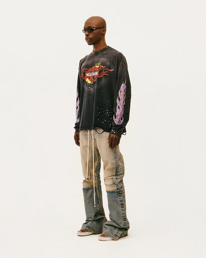 Secnd Slf x Masato Kawajo Firestorm Vintage Longsleeve Tee