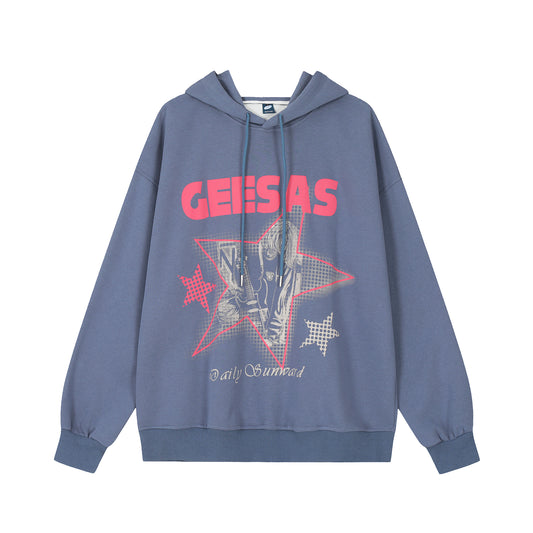 GEESAS Star Rocker Hoodie Blue Back