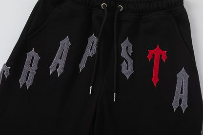 Gothic Letter Print Tee Shorts Set Oversized Short Sleeve Crew Neck Drawstring Streetwear Casual Summer Outfit | Trap Set