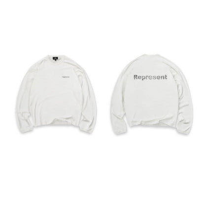 Lowercase Logo Long Sleeve T-Shirt - Flat White