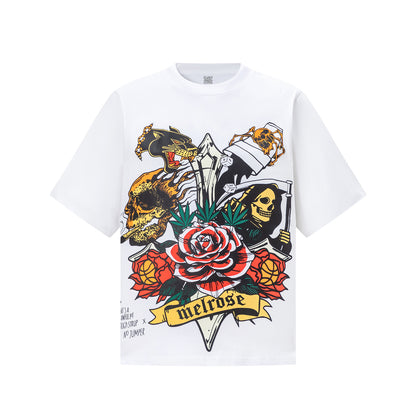Short Sleeve Crew Neck Tee Solid White Silky Smooth Oversized Casual Summer Lightweight T-Shirt | Silk Touch