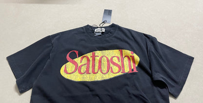 Satoshi Sitcom Tee 'Washed Black'