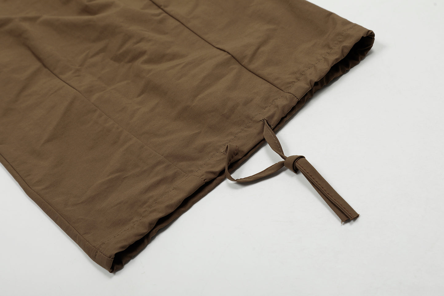 Elastic Waist Drawstring Cargo Wide Leg Pants Multi Pocket Baggy Parachute Streetwear Y2K