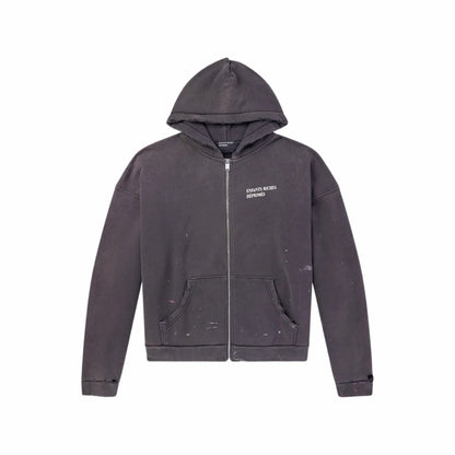 Logo-Print Cotton-Jersey Zip-Up Hoodie - Black