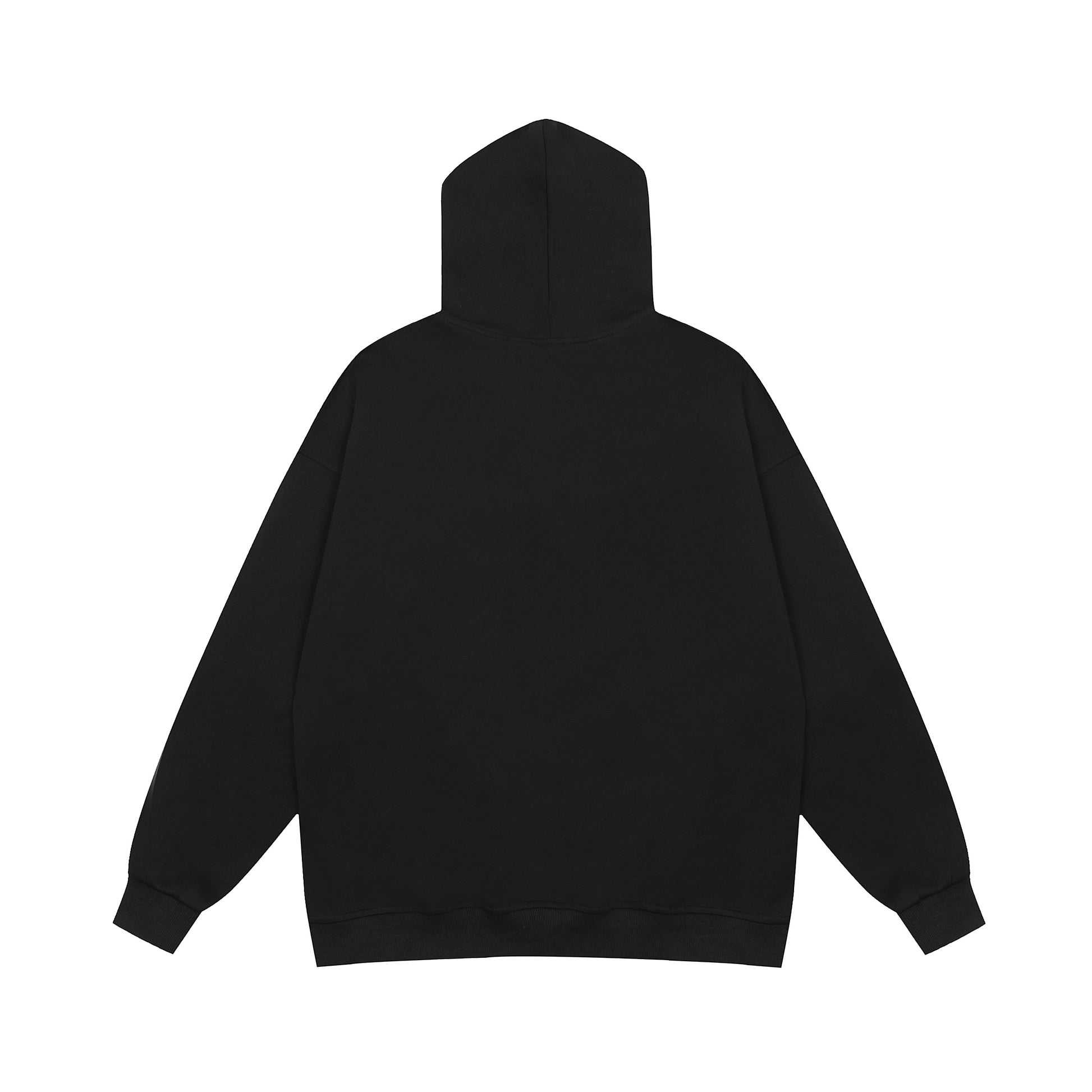 Black hoodie front Missing Heartbeat print