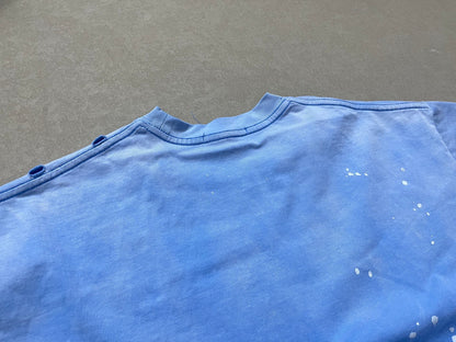 Satoshi Nakamoto Luke Destroyed Sleeveless Tee Splatter Paint Distressed Washed Heavyweight Cotton Vest Streetwear Tank Top | Ink Wreck