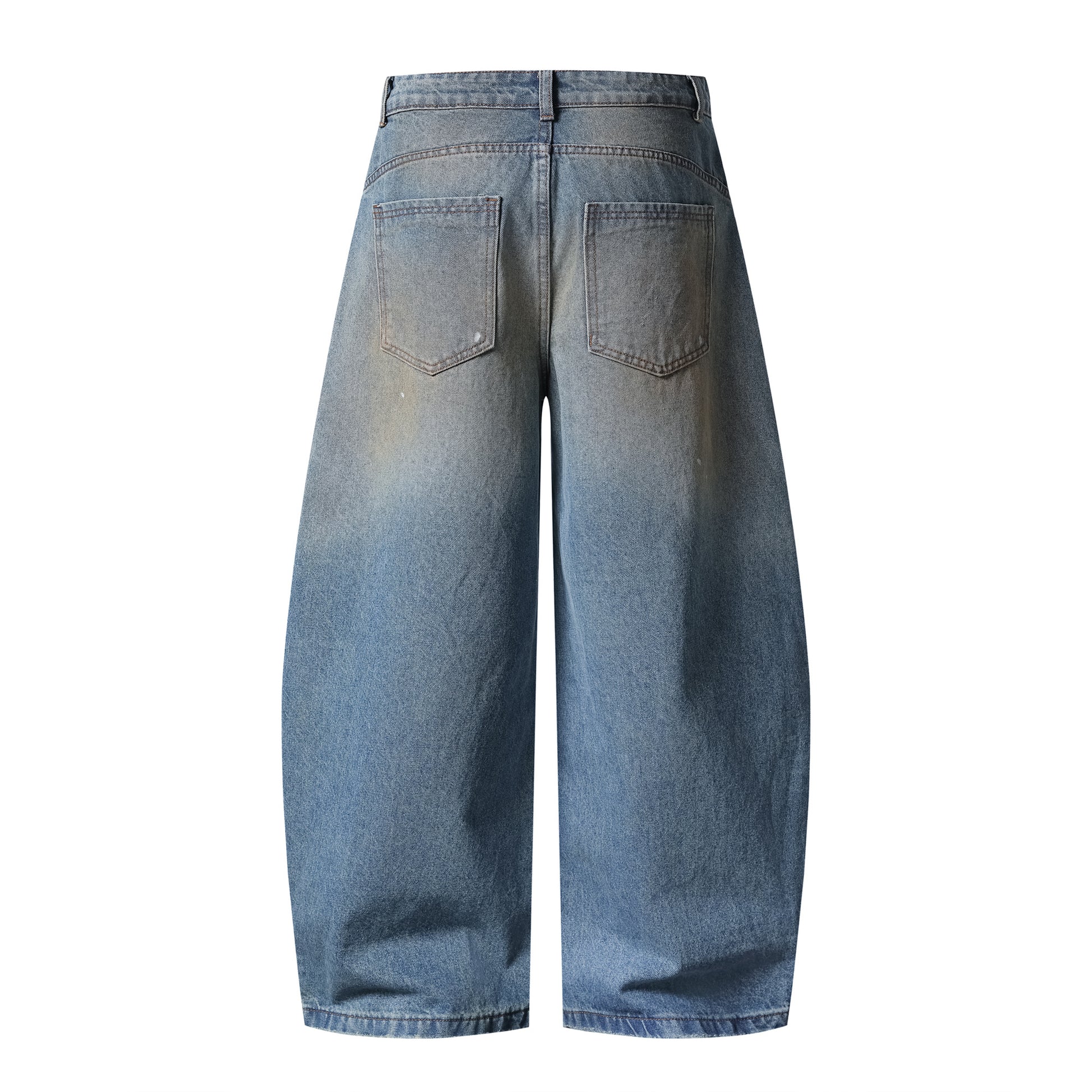 Mud Barrel Wide Leg Jeans - Back View
