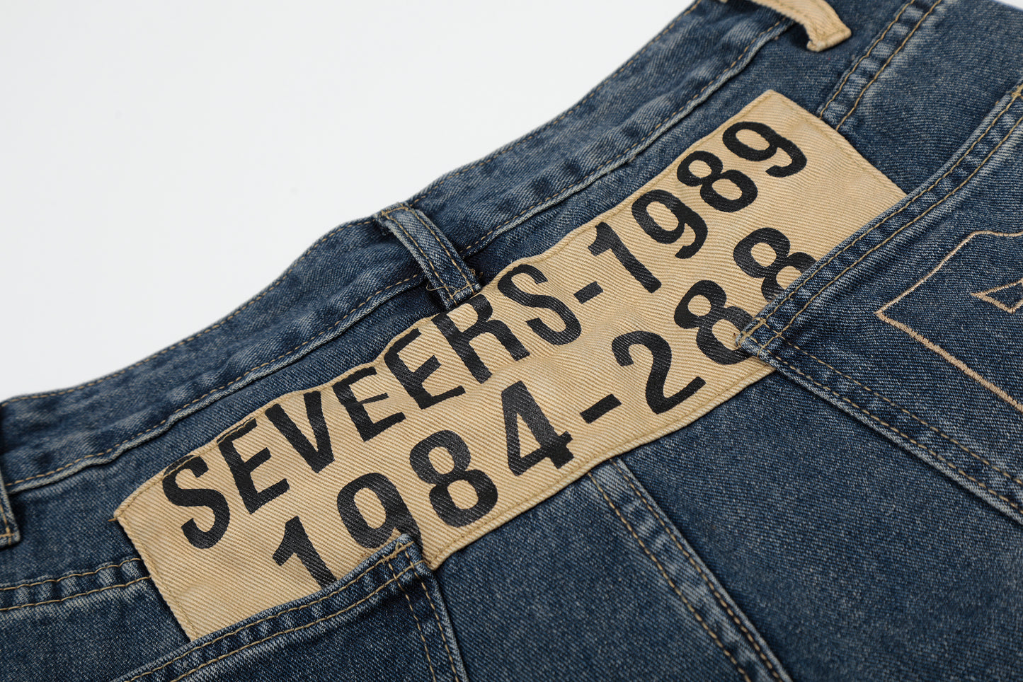 Sorry My Bed Needs Me Patch Wide Leg Barrel Jeans High Waist Washed Vintage Streetwear Denim Pants