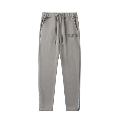 Women's Gray Knit Two-Piece Set Casual Loose Top Wide Leg Pants Matching Outfit Loungewear Summer Streetwear Co-ord Set | Gray Set