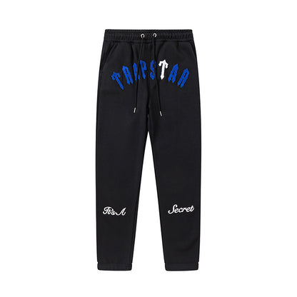 Women's Black Two-Piece Set Casual Loose Top Wide Leg Pants Matching Outfit Loungewear Summer Streetwear Co-ord Set | Black Set