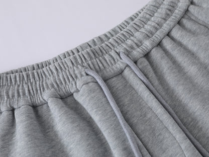 Colorful Button Badge Wide Leg Sweatpants Kawaii Charm Elastic Waist Baggy Fleece Pants Casual Streetwear Balloon Trousers | Button Drop