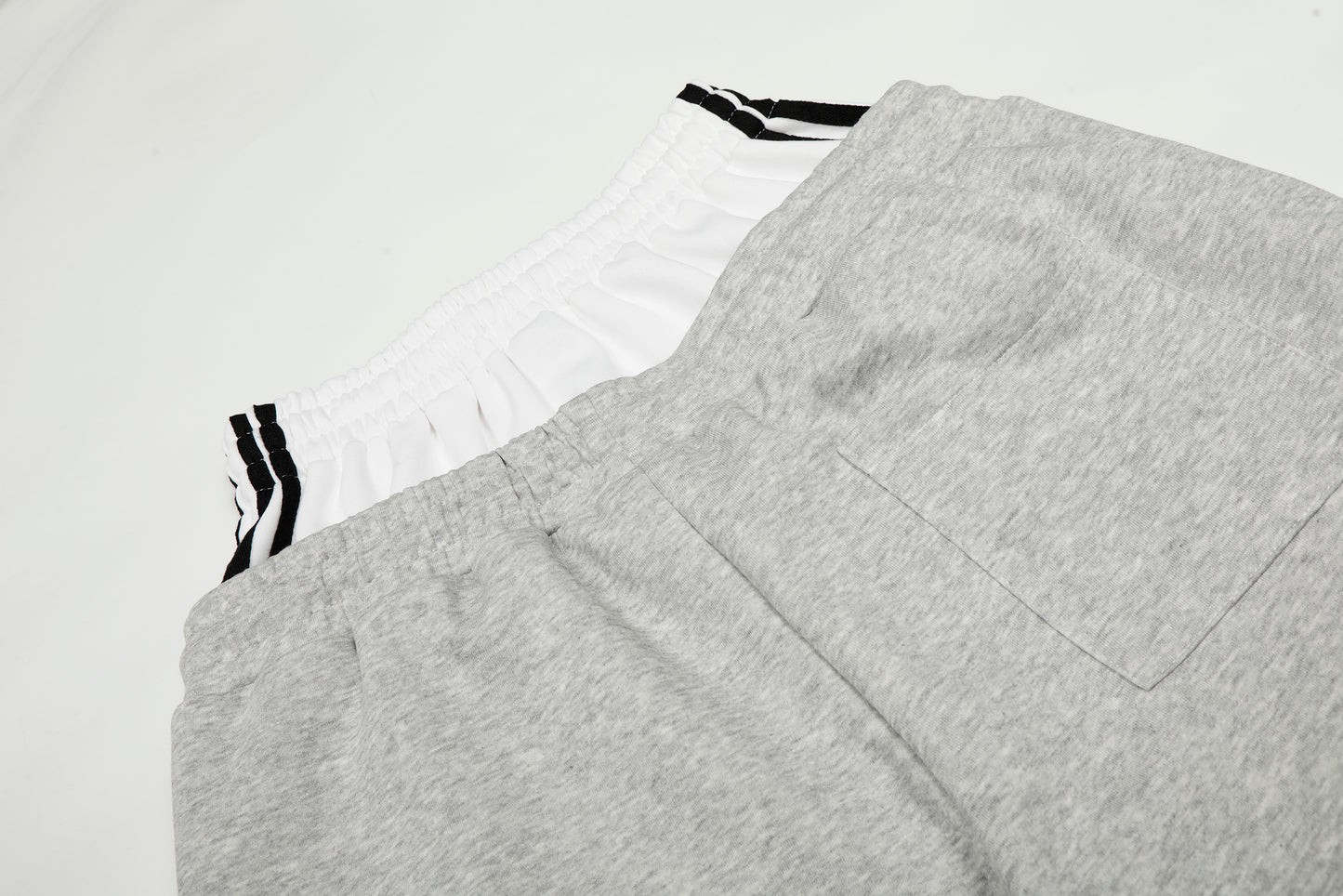 SER Number 9 Flag Embroidery Contrast Waistband Wide Leg Sweatpants Drawstring Metal Ring Hem Y2K
