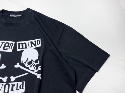 SAINT Mxxxxxx × MASTERMIND WORLD SS T-SHIRT / MASTERMIND / BLACK & WHITE
