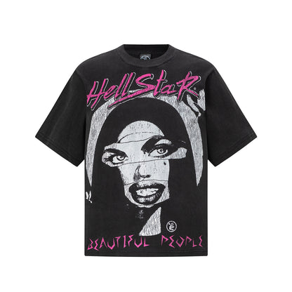 Hellstar Graphic Print Tank Top Oversized Streetwear Casual Summer Cotton Sleeveless | Star Tank