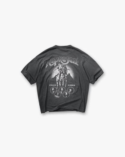 Represent Beach Boys Boxy Graphic Tee Washed Oversized Short Sleeve Vintage Rock Streetwear T-Shirt | Dust Rider