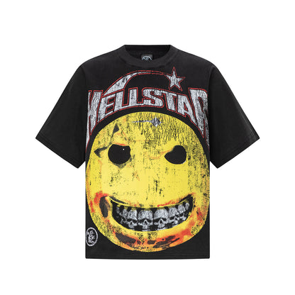 Oversized Short Sleeve Graphic Tee Dropped Shoulder Streetwear Summer Casual T-Shirt | Pulse Wash