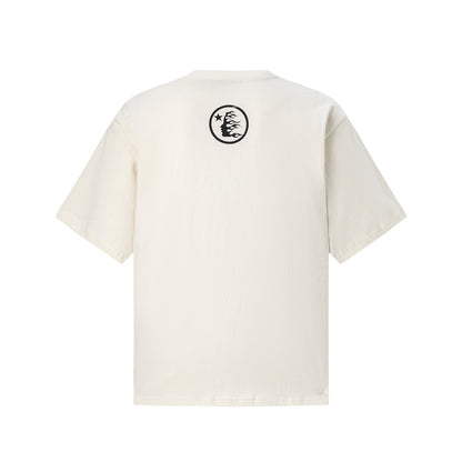 Graphic Print Tee Hellstar Oversized Streetwear Casual Summer Cotton T-Shirt | Dust Flame