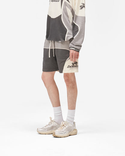 Represent X Belstaff Racing Shorts - Grey Marl
