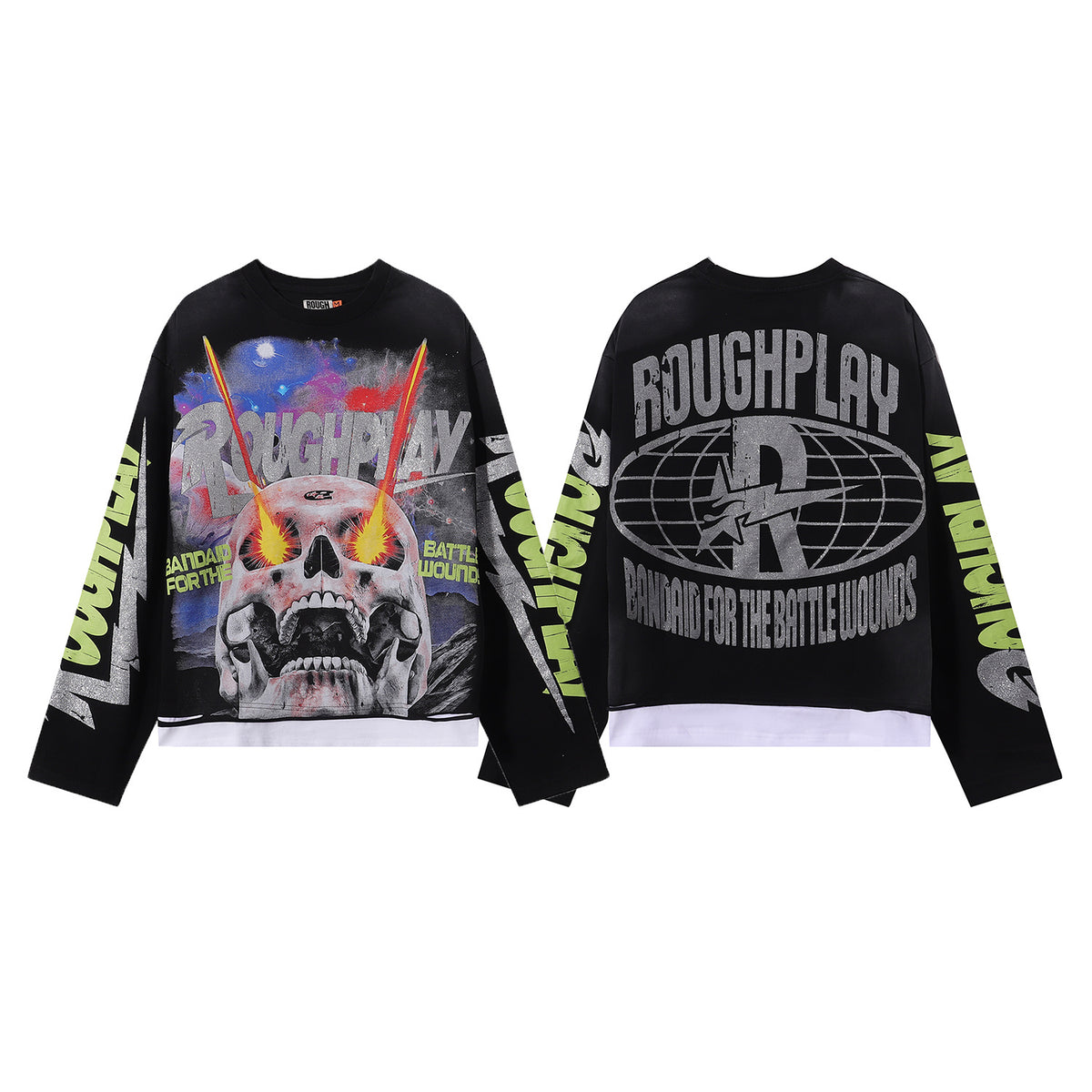 编号R552，RoughPlay Power Skull Long Sleeve16 - 12