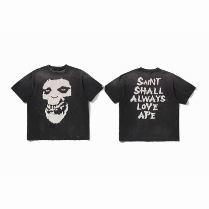 SAINT Mxxxxxx × A BATHING APE BAPE_SS T-SHIRT / ALWAYS LOVE / BLACK