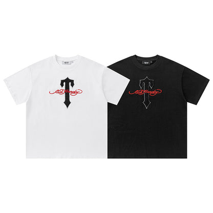 Trapstar Unisex Graphic T-Shirt, Crew Neck Short Sleeve Casual Streetwear Top